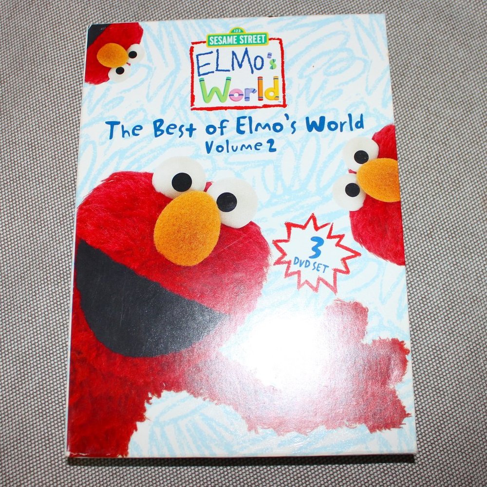FREE WITH ANY BUY❤️The Best of Elmo's World Volume 2 Sesame Street 3-DVD set